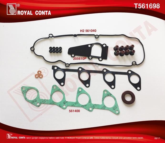 UST TAKIM CONTA (REINZ KECELI SUBAP LASTIKLI SKC SIZ) PEUGEOT PARTNER BOXER EXPER FIAT DUCATO SCUDO CITROEN BERLINGO C5 JUMPY XSARA 20 HDI 98- DW10TD - ROYALCONTA - OEM 0197.X3