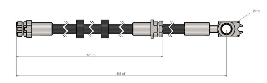 FREN HORTUMU ön FOX (5Z1. 5Z3). POLO (9N_) POLO SEDAN (9A4). XL1 E-Hybrid 01-.. - CAVO - OEM 6Q0611701A