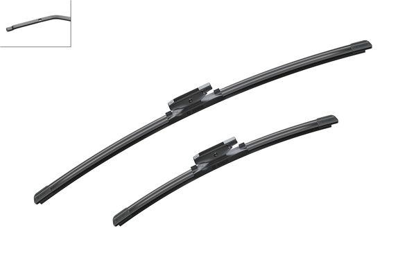 ÖN SİLECEK SÜPÜRGE TAKIMI PEUGEOT P301 CITROEN C ELYSEE 12> C3 PICASSO 10>17 DS3 10>15 RENAULT CLIO III 09 05>TALIA 00>FLUENCE 09> (600+400) (MUZ TIP) - BOSCH - OEM 1642332780