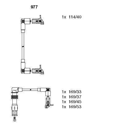 BUJİ KABLOSU TAKIM POLO4 1.4 16V-AFH - BREMI - OEM 036905409