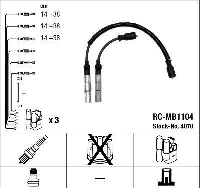 RC-MB1104 ATEŞLEME KABLOSU - NGK