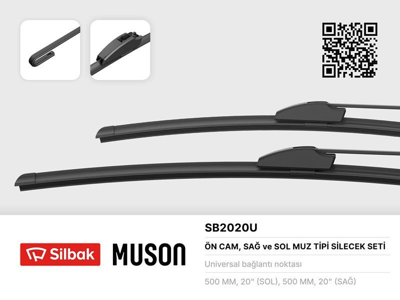 SİLECEK SÜPÜRGESİ 500/500MM (MUZ TİPİ) DUSTER (10/09-11/14)-LOGAN 07/04-LOGAN MVC 07>SANDERO 06/08 - SILBAK