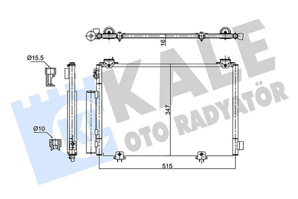 KONDENSER AL/AL YARIS-YARIS VERSO - KALE - OEM 8846052010