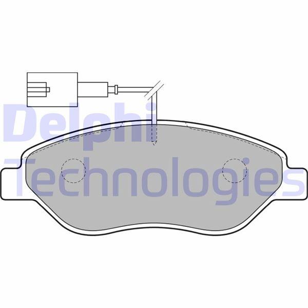 ÖN FREN BALATASI (FİŞLİ) FIAT BRAVO II 08>14 EG - DELPHI - OEM 77365188