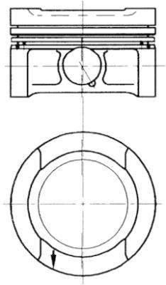 (x) MOTOR PİSTON+SEGMAN STD POLO CLASSIC-GOLF IV-A4-A3A 1.6 20PİM (81.01) (ADP-AEH-APF-AEK-AFT-AHL C - KOLBEN - OEM 050107103D