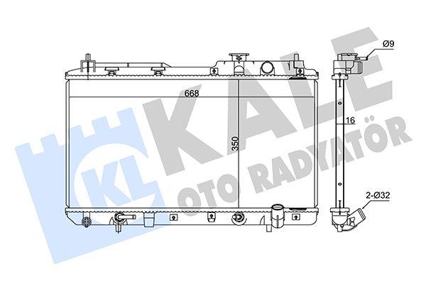 RADYATOR HONDA CR-V I (AT) AL PL BRZ - KALE - OEM 19010P3F902