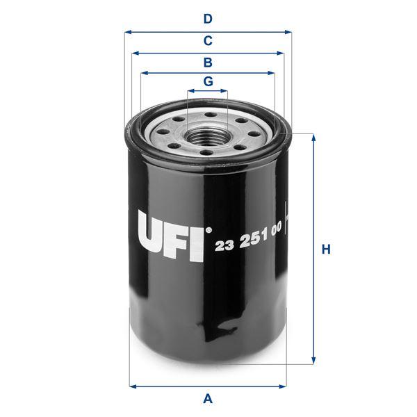 YAĞ FİLTRESİ TOYOTA AVENSIS 2.0L 1AZ-FE 1AZFSE AZT250 03-08 / RAV4 2.0L 1AZ-FE ACA21 ACA30 ACA31 01- 12 - UFI - OEM 9091510004