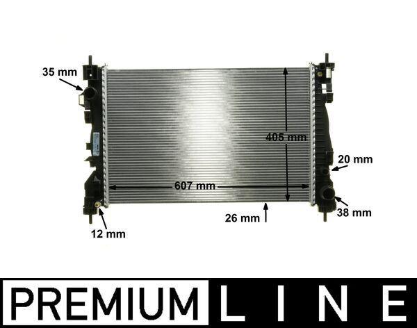 Kühlmittelkühler ALFA ROMEO GIULIETTA — MAHLE CR1180000P - MAHLE