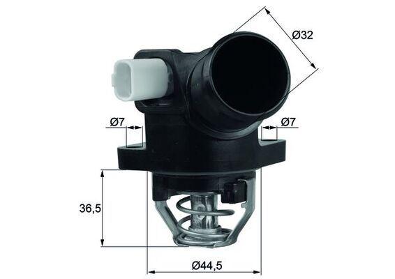 (x)TERMOSTAT (KOMPLE) (103C) (MÜŞÜRLÜ) P206+ 1.4İ 10=> 207 1.4-1.4 16V 06=> C3 II 1.4-1.6 03=> - MAHLE - OEM 1336.Z2