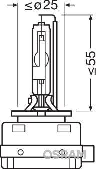 AMPUL GAZ DESARJLI 35W (D3R) XENARC - OSRAM