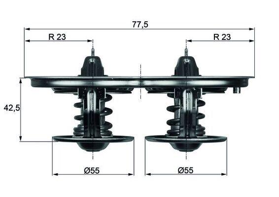 TERMOSTAT Thermostat insert — MAHLE TX32-1D - MAHLE