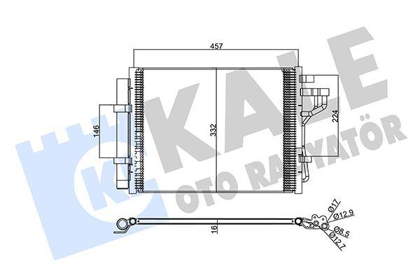 KONDENSER HYUNDAI i10 CONDENSER AL/AL - KALE - OEM 97606B9000