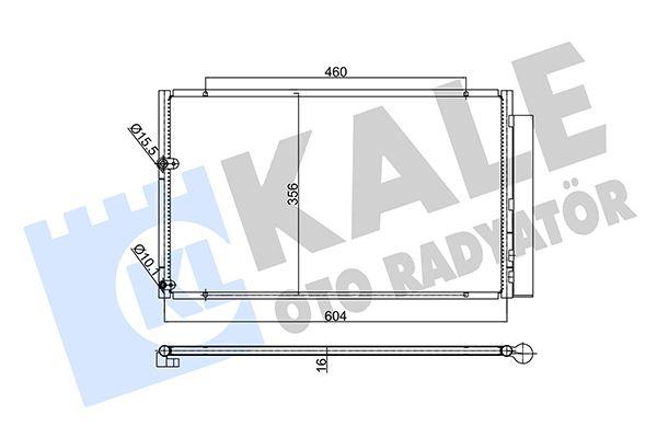KONDENSER PRIUS 1.5 HYBRID 03=> - KALE - OEM 8845047020