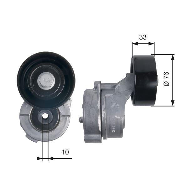 ALTERNATOR GERGI RULMANI KUTUKLU ACCENT ELANTRA GETZ SANTA FE TUSCON SONATA V I30 CEED SPORTAGE CARENS 1.5 2.0 CRDI 2001-> - GATES - OEM 252814A600
