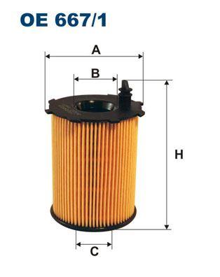 YAĞ FİLTRESİ PARTNER-BERLINGO-FIESTA-FOCUS-C-MAX-FUSION-P206-P207-P208-P301-P307-P308-P407-P2008-P3008-P5008-BIPPER-JUMPY-XSARA-EXPERT-NEMO-C1-C2-C3-C4-C5-DS3-DS4-DS5 1.4-HDI-1.6HDI (OE 667/1A) - FILTRON - OEM 1109.AY
