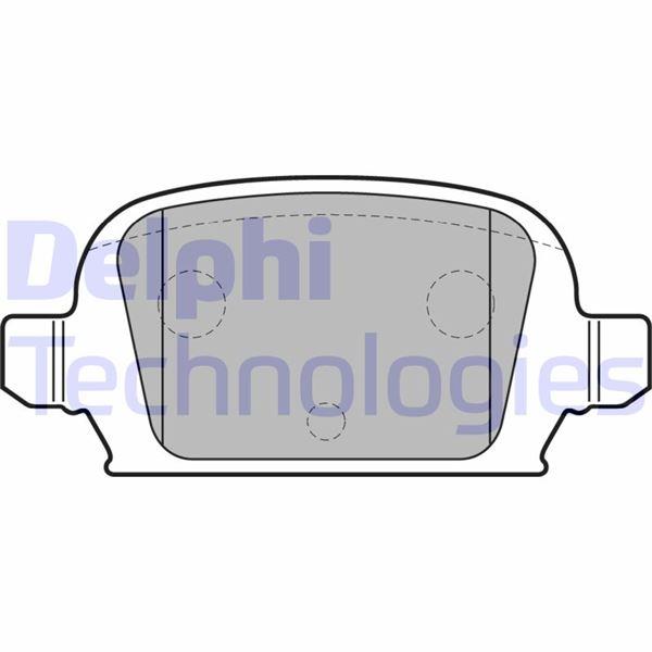 ARKA FREN BALATASI OPEL CORSA C 1.4 1.7 CDTİ 1.8 00>06 TIGRA 1.3 CDTI 04>10 (DİSK FRENLER) - DELPHI - OEM 93178789