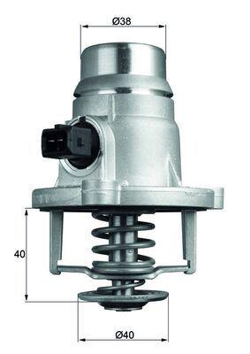 TERMOSTAT GOVDELI BMW F22 F30 G20 F32 F10 E60 E63 F12 F13 F06 E65 G14 G15 G01 G02 E53 E70 F15 G05 E7 1 F16 - MAHLE - OEM 11537586885