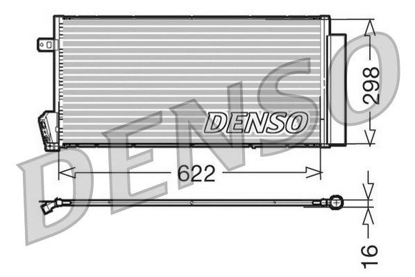 KLİMA RADYATÖRÜ FIAT DOBLO 10=> COMBO 12=> 1.3 DMTJ-1.6 DMTJ-2.0 DMTJ (669x293x16) - DENSO - OEM 51838048