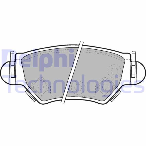 ARKA FREN DİSK BALATA ASTRA G 98>05 ZAFIRA A 98>05 CORSA C-COMBO C 03>09 - DELPHI - OEM 9195147