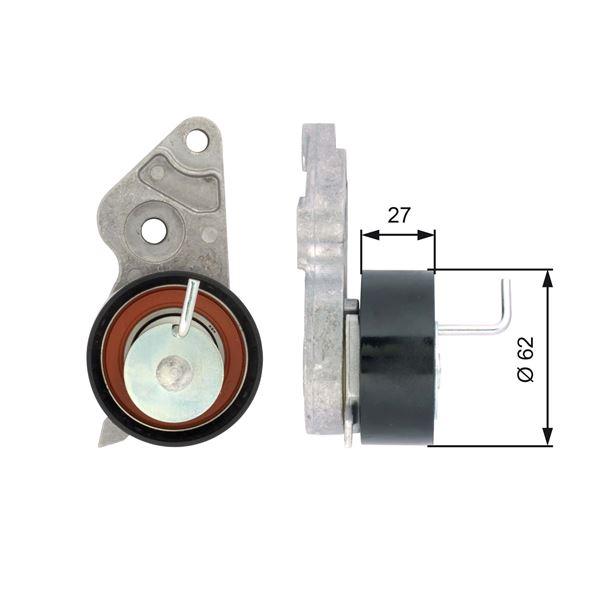 EKSANTRİK GERGİ RULMANI FORD FOCUS-FİESTA 98> 1.25-1.4-1.6 ZETEC - GATES - OEM 4M5G