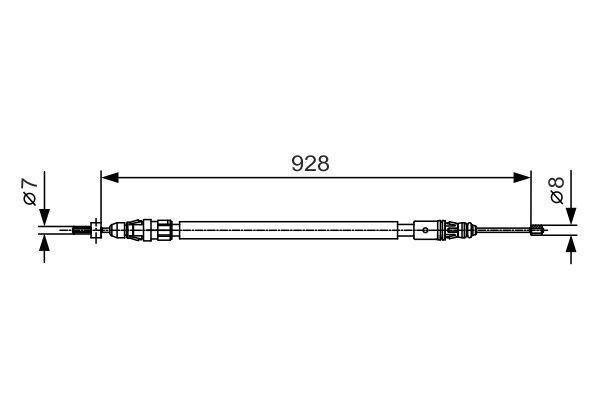 FREN TELİ. 928 MM - BOSCH