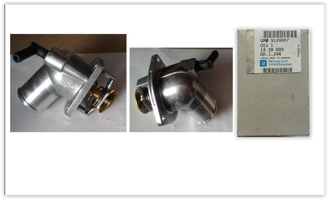 TERMOSTAT (KOMPLE) ASTRA G-CORSA C-VECTRA B-C-MERIVA-ZAFIRA-1.4-1.6-1.4 16V-1.6 16V (92C) - GM - OEM 95517651