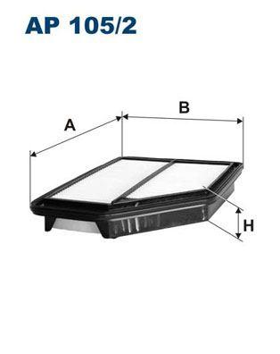 HAVA FILTRESI 295×199*46 HONDA CR-V II CR-V III FR-V 2.2CTDI N22A1 - FILTRON - OEM LX1948
