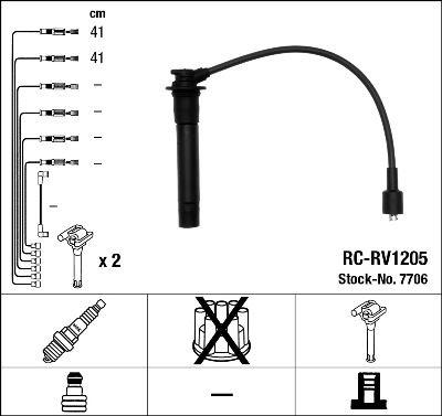 RC-RV1205 ATEŞLEME KABLOSU - NGK