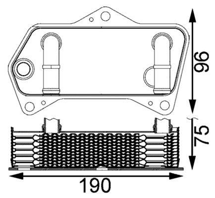 YAĞ SOĞUTUCUSU OTOMATİK ŞANZIMAN (DSG) GOLF-JETTA-PASSAT-CADDY-A3 2004-2013 1.4 TSI 1.9-2.0 TDI - MAHLE - OEM 02E409061B