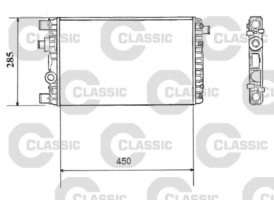RADYATOR SEICENTO - VALEO - OEM 46558704