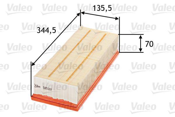 HAVA FİLTRESİ CADDY-GOLF-JETTA-PASSAT--TOURAN-LEON-TOLEDO-OCTAVIA-A3-TT-1.9-2.0-1.4 TDI - VALEO - OEM 1K0129620D
