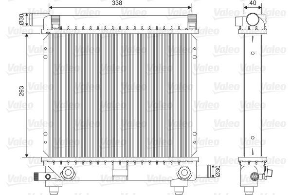 MOTOR SU RADYATORU MERCEDES W201 W124 S124 KLIMASIZ / OTOMATIK SANZIMAN - VALEO - OEM A2015004603
