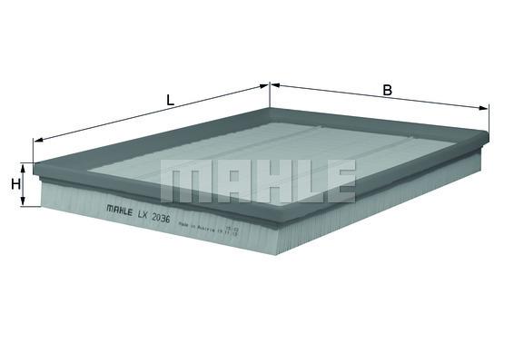 HAVA FILTRESI BMW X5 N52N E70 - MAHLE - OEM 13717548888