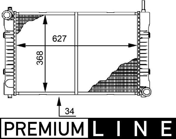 Kühlmittelkühler MB T2 / LN1 - MAHLE