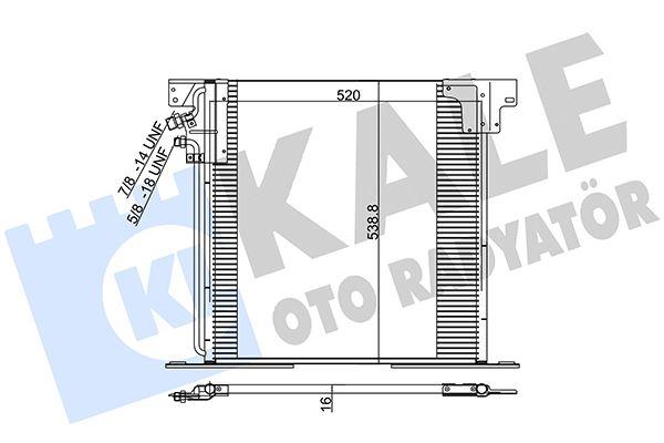KLIMA RADYATORU MERCEDES VITO W638 - KALE - OEM A6388350170