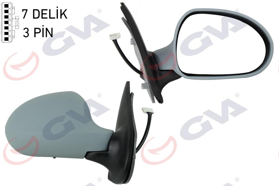 DIŞ DİKİZ AYNASI SAĞ ALBEA 06> ELEKTRİKLİ+ASTARLI+KONVEKS - GVA