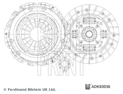 DEBRİYAJ SETİ SJ SERIES/SAMURAI — BLUEPRINT ADK83036 - BLUEPRINT - OEM 2240086CA0