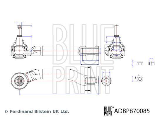 ROT BAŞI SAĞ NISSAN MICRA (K13) 10> — BLUEPRINT ADBP870085 - BLUEPRINT - OEM 485273VU0A