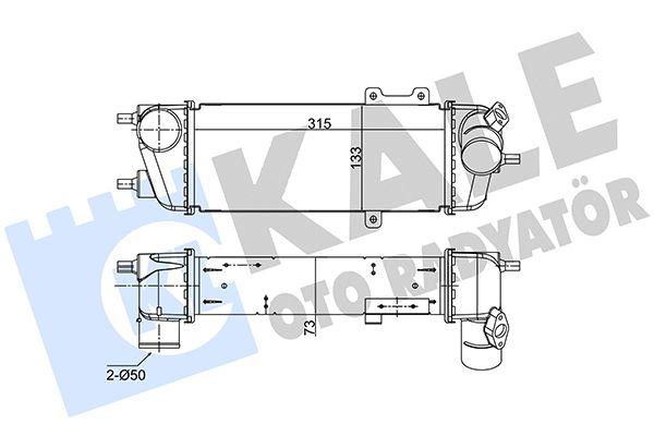 INTERCOOLER ELANTRA I30 1.6-2.0 CRDI 07=> - KALE - OEM 28270-2A610