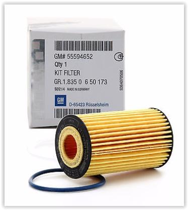 YAĞ FİLTRESİ ASTRA K-ASTRA J-INSIGNIA A-CASCADA 1.6 D16-B16SHT-SHL-SHJ-A16XHT-D16DHL-A16SHL-D16SHJ - GM - OEM 650173