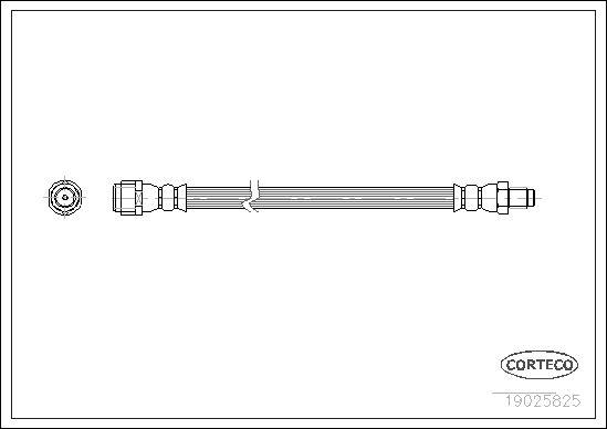 FREN HORTUMU ARKA MERCEDES W202 W203 C208 C209 W210 R129 R170 W140 B901>B905 - CORTECO - OEM A2104280035