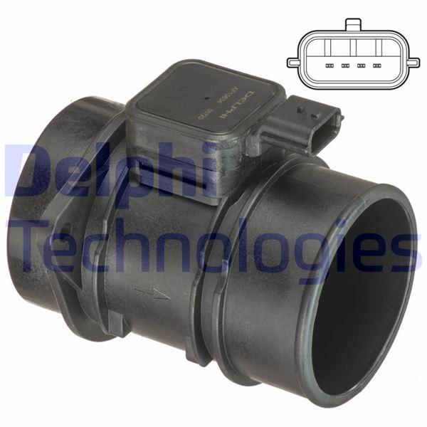 HAVA KÜTLE ÖLÇER (DEBİMETRE) CLIO III 05> CLIO IV 12> CAPTUR 13> MEGANE III 09>15 SYMBOL III 14> FLUENCE 09> DUSTER 10> DOKKER 12> 1.5dCi K9K - DELPHI - OEM 8200682558