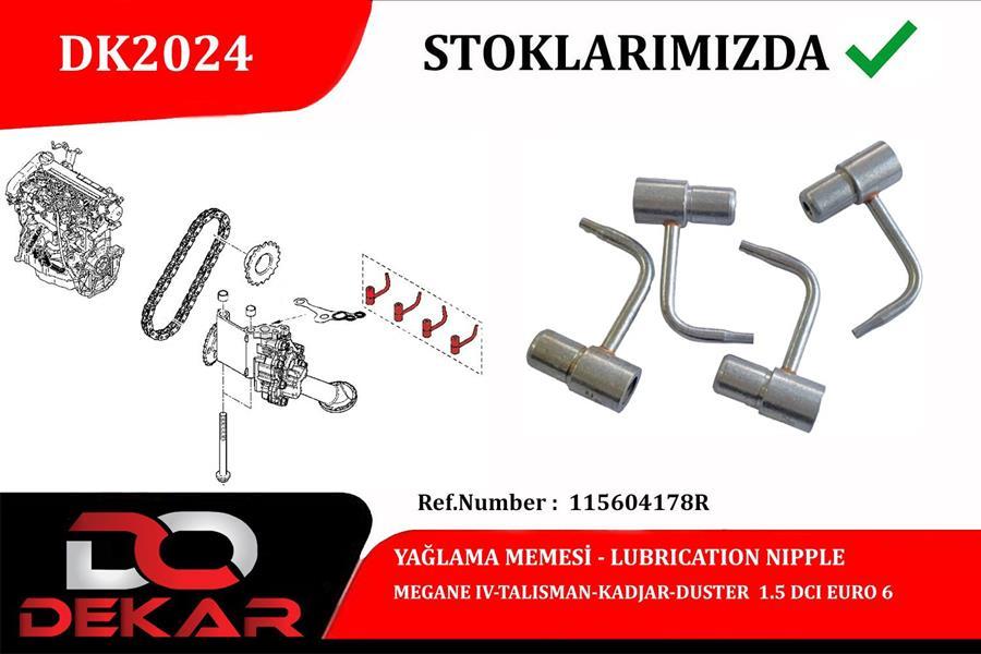 YAĞLAMA MEME TK. MEGANE IV-TALISMAN-KADJAR 1.5 - MY - OEM 115604178R