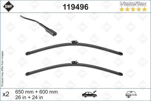SILECEK SUPURGESI TAKIMI 650mm / 600mm MERCEDES SP - VALEO - OEM A9108240000