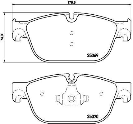 ÖN FREN BALATASI PEUGEOT P407 04>10 P508 10>18 C5 08>14 C6 09>12 DS5 09>15 (180mm) - VALEO - OEM 4254.73