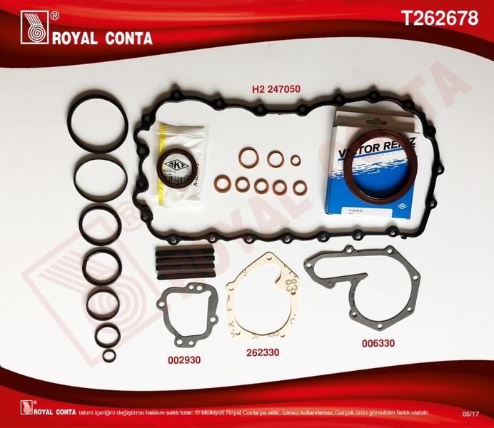 MOTOR ALT TAKIM CONTA (SKT KEÇELİ) KRT CNTLI KNG-EXP1.9 F8Q (247678) - ROYAL