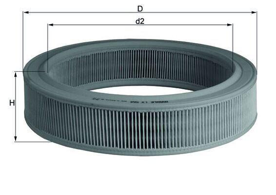 HAVA FİLTRESİ CADDY II (95-04) GOLF III (91-97)POLO (94-99)CORDOBA (93-99)IBIZA II- 1.4-1.6 - MAHLE - OEM 030129620A