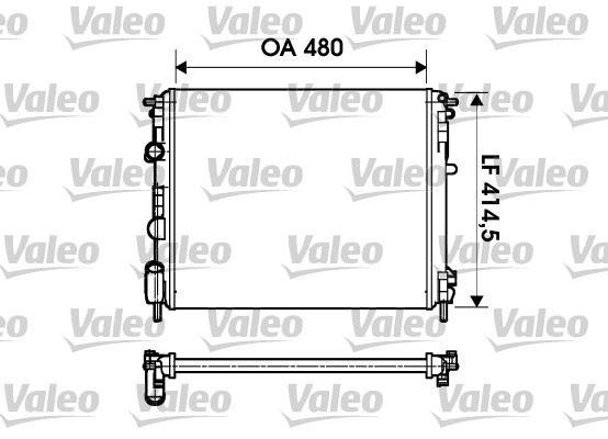 SU RADYATORU KLIMALI CLIO KANGOO 1.5D 1.4 1.6 - VALEO - OEM 7700428082