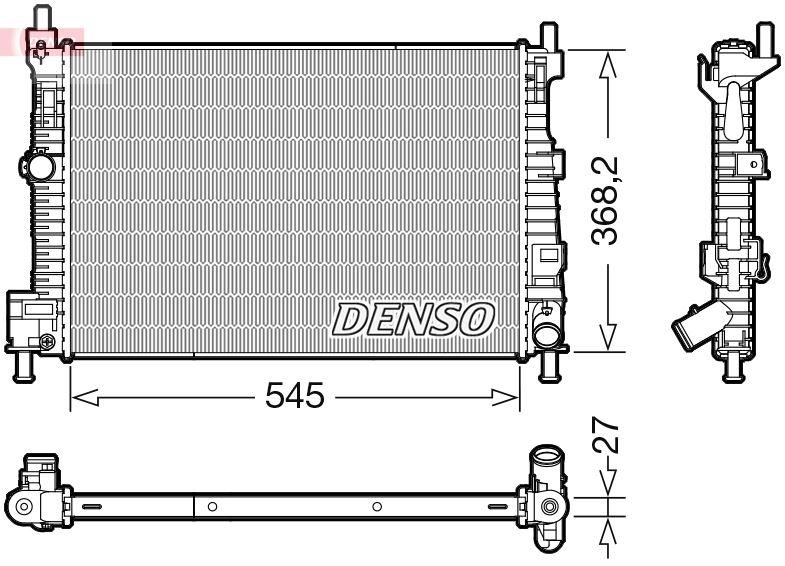 RADİATOR. ENGİNE COOLİNG MAZDA 3 (09-14) - DENSO - OEM Y64215200B