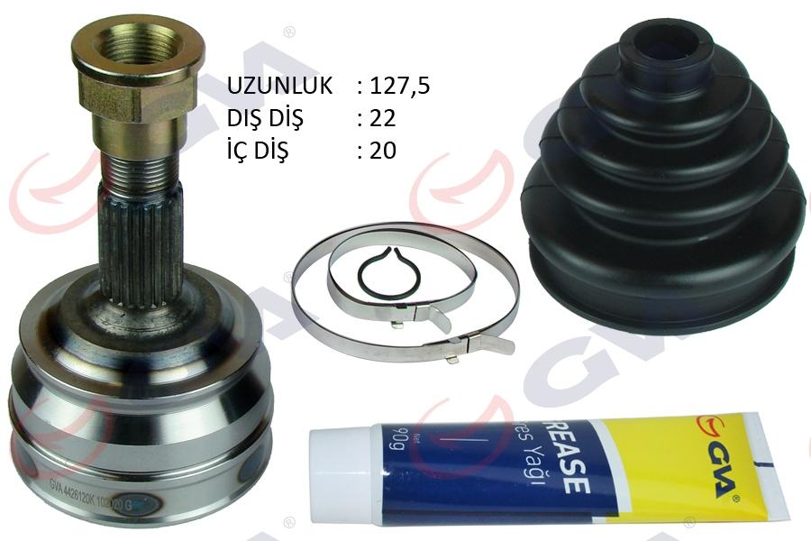 AKS KAFASI DIŞ ÖN FIAT TEMPRA 1.4i (92-99) (22x20x46.8) 127.5mm - GVA - OEM 92601903
